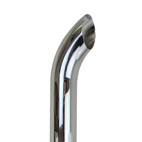 EXFLEX - 6 inch OD Chrome Stack 84 inch Curved Style