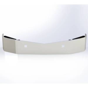 EXFLEX - EXFLEX 16 Inch Chrome SBA Bumper With Tow Holes For Peterbilt 579 SBA - Image 1