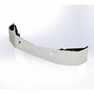 EXFLEX - EXFLEX 16 Inch Chrome SBA Bumper With Tow Holes For Peterbilt 579 SBA - Image 2