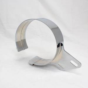 EXFLEX - EXHAUST CLAMP PETERBILT ANGLED BRACKET IN CHROMED STAINLESS - Image 2