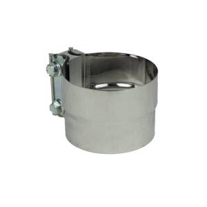 EXFLEX - EXHAUST BAND CLAMP 4" PREFORMADA CON SEPARADOR STAINLESS STEEL - Image 1