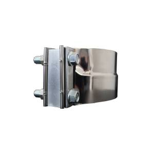 EXFLEX - EXHAUST BAND CLAMP ATM 5" PREFORMADA CON SEPARADOR STAINLESS STEEL - Image 1