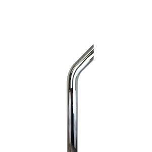 EXFLEX - 4 inch ID Chrome Stack 114 inch Bull Horn Style - Image 2