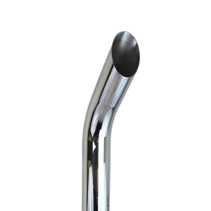 EXFLEX - 7 inch ID Chrome Stack 68 inch Bull Horn Style - Image 1