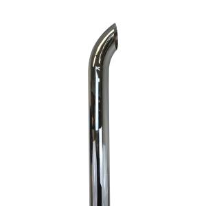 EXFLEX - 6 inch ID Chrome Stack 60 inch Curved Style - Image 2