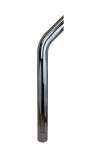 Bull Horn Stack 5" Diameter, 48" Long, Chrome Plain End