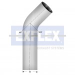 Aluminized Elbow, "  Diameter, KENWORTH T800/ T600 B Application, OEM Elbow Central K180-8049